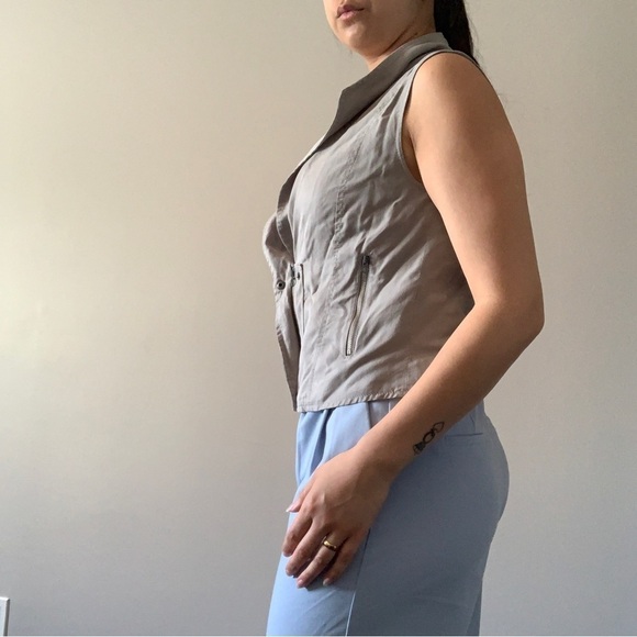 Banana republic  vest size 4 light grey/green - Picture 8 of 12